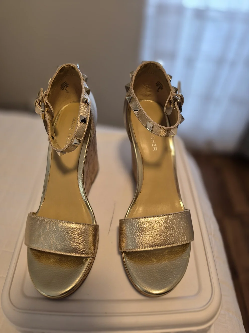 Marc Fisher gold wedge